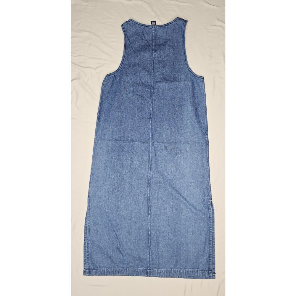 Vintage Original TY Wear Sleeveless Denim Dress Jean Romper Size 10P Cotton - Picture 2 of 5